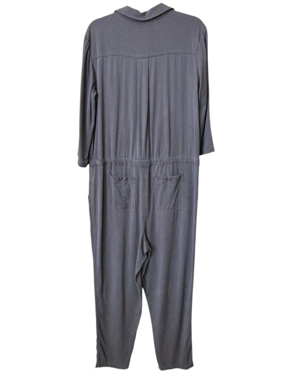 Sundance All Roads Graphite Gray Utility Jumpsuit Lyocell Blend M NWOT - Picture 7 of 9